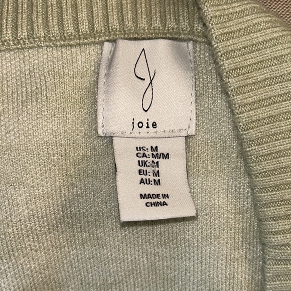 JOIE Green Gingham Checker Plaid Gold Button Front Cardigan - M - Picture 9 of 12